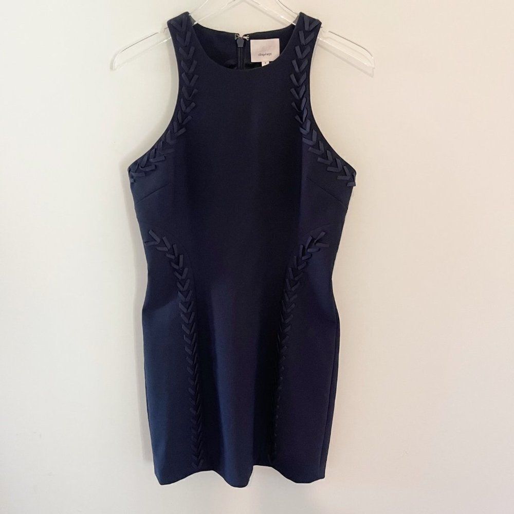 Cinq à Sept Navy Midi Dress